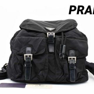 プラダ(PRADA)の美品　PRADA プラダ　リュック　ポコノ　ブラック　ナイロン　23121604(リュック/バックパック)