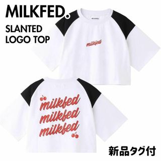 ミルクフェド(MILKFED.)のMILKFED. ミルクフェド SLANTED LOGO TOP Tシャツ(Tシャツ(半袖/袖なし))