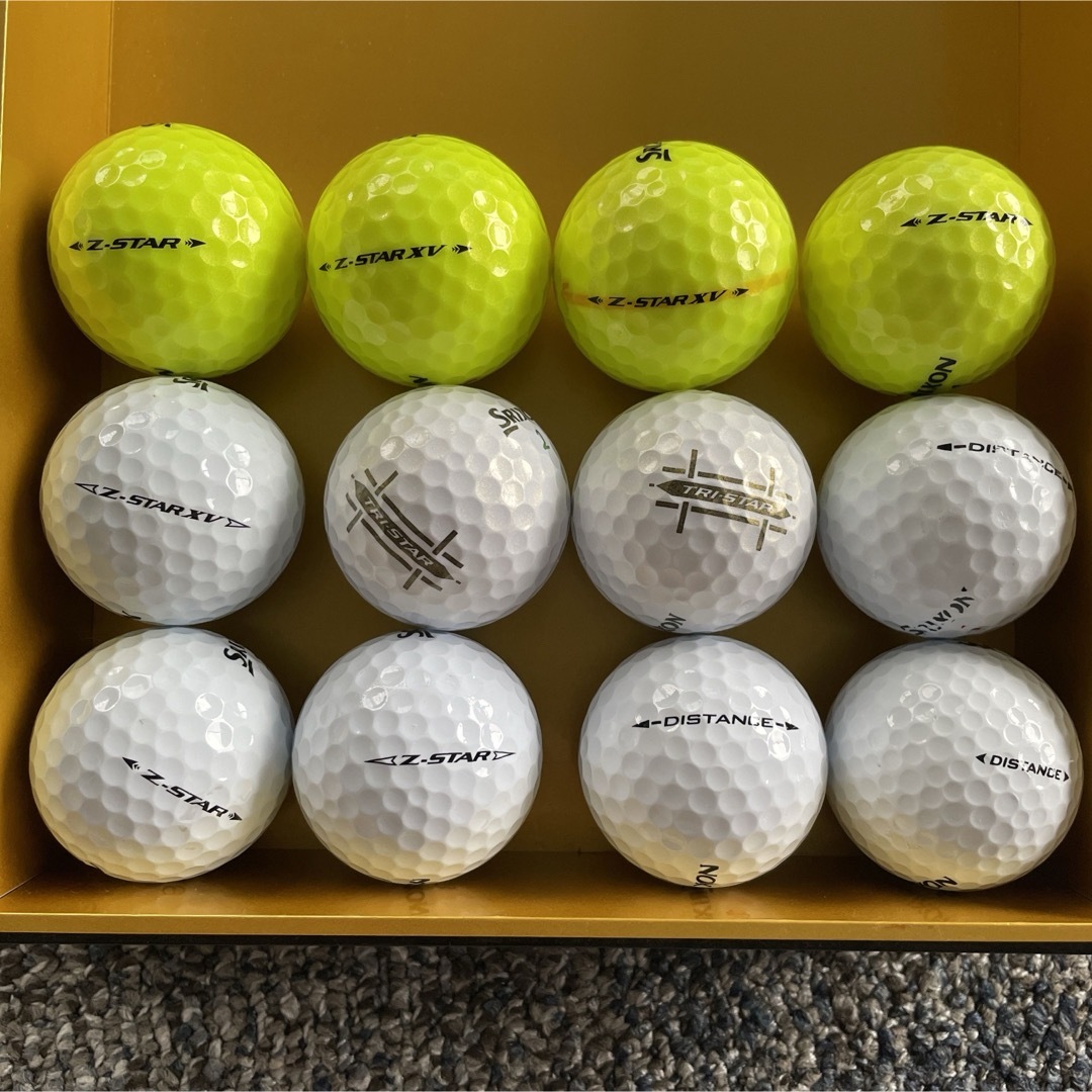Srixon(スリクソン)のSRIXON ロストボール  白　黄色　12球1ダース　スリクソン スポーツ/アウトドアのゴルフ(その他)の商品写真