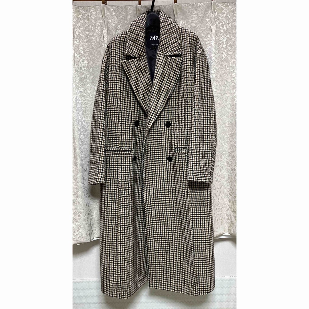 ZARA - ZARA ロングチェックコートの通販 by どんちゃん's shop ZARA - ZARA ロングチェックコートの通販 by どんちゃん's shop