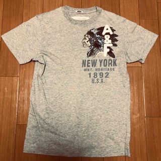 アバクロンビーアンドフィッチ(Abercrombie&Fitch)のアバクロンビー&フィッチ メンズ 半袖Tシャツ Mサイズグレー(Tシャツ/カットソー(半袖/袖なし))