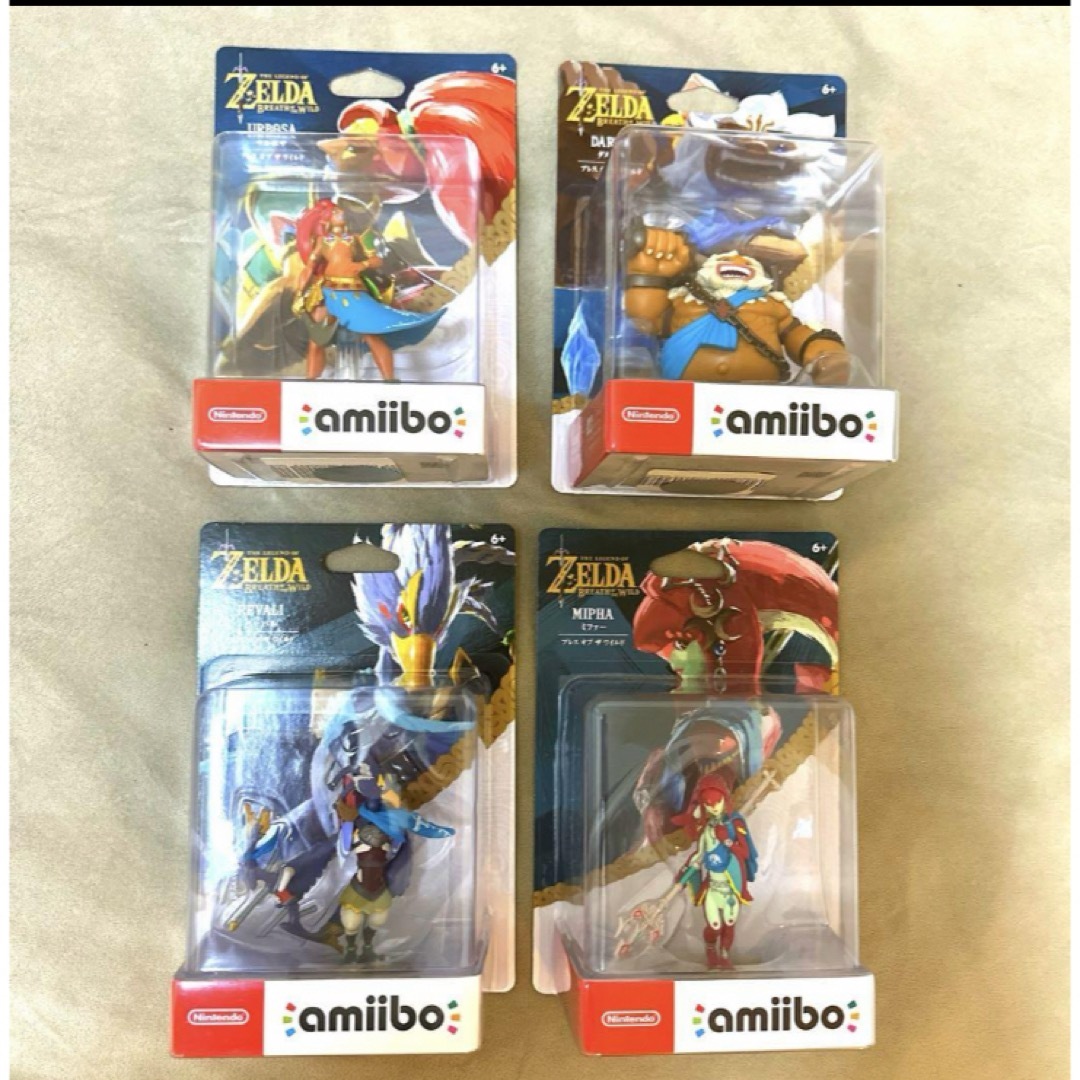 任天堂amiibo ゼルダの伝説　ブレスオブザワイルド　4人の英傑セット