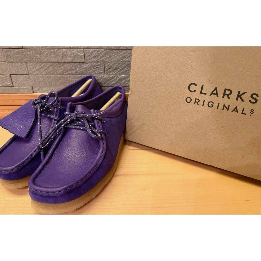 Clarks(クラークス)の新品未使用⭐︎クラークス Clarks wallabee ワラビー パープル レディースの靴/シューズ(スリッポン/モカシン)の商品写真