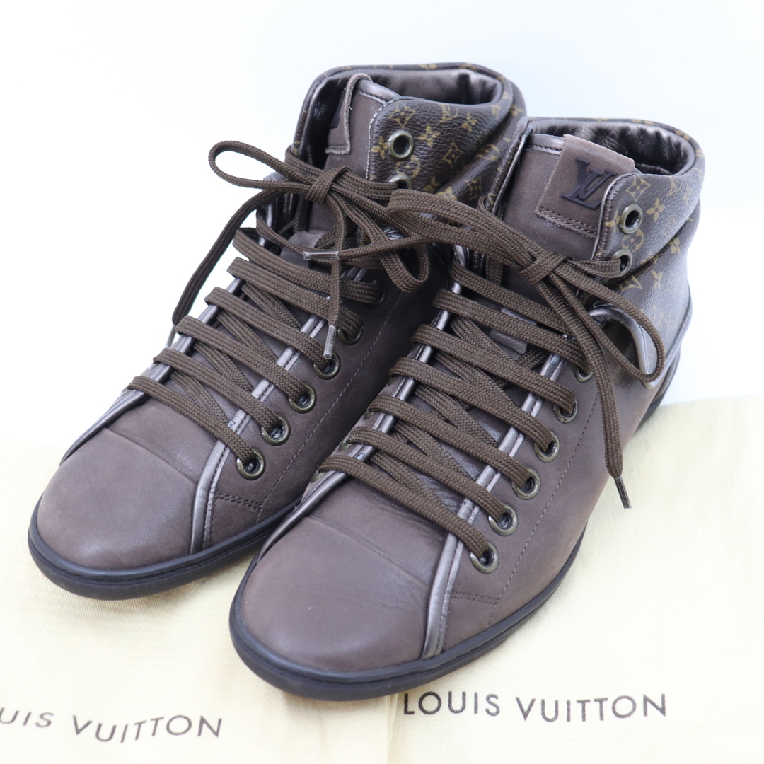 LOUIS VUITTON(ルイヴィトン)のITCAYGEOQNM8 美品 LOUIS VUITTON ルイヴィトン モノグラム ハイカット スニーカー レディース サイズ 37 1/2 レディースの靴/シューズ(スニーカー)の商品写真