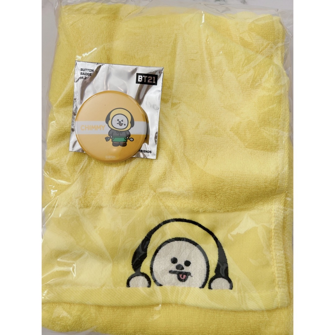 防弾少年団(BTS)(ボウダンショウネンダン)のBT21 CHIMMY タオル エンタメ/ホビーのタレントグッズ(アイドルグッズ)の商品写真