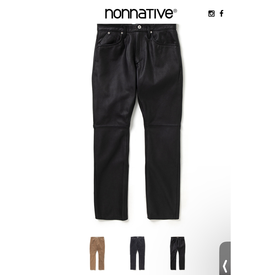 nonnative ★ レザーパンツメンズ