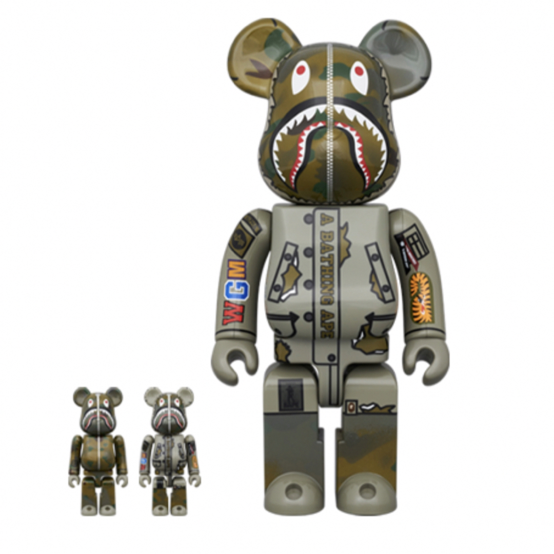 Be@rbrick BAPE ALPHA Camo Sharkセカイノオワリ