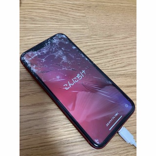 アイフォーン(iPhone)のiPhoneXR 128GB RED ジャンク(スマートフォン本体)