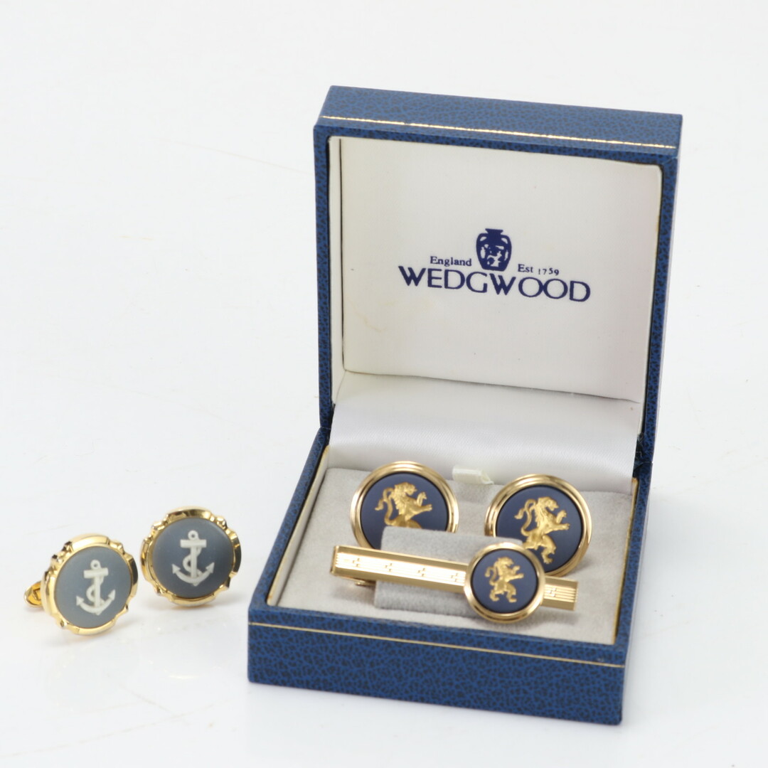 WEDGWOOD - 美品 ウェッジウッド カフス ボタン 2種 タイピン 3点 