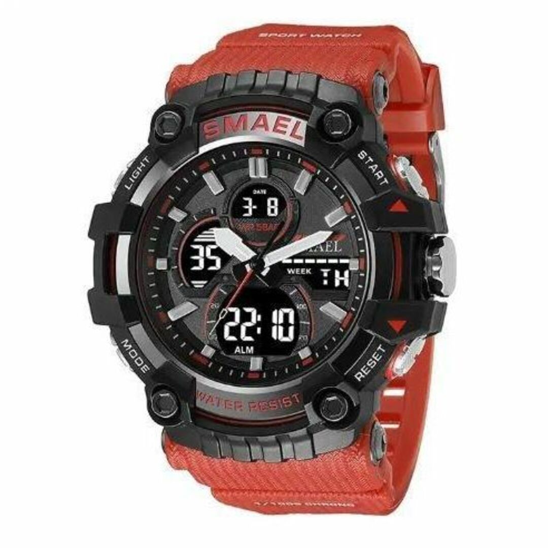 SMAEL 8079 スポーツウォッチ（レッド） メンズの時計(腕時計(デジタル))の商品写真