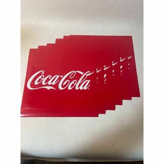 コカコーラ(コカ・コーラ)の⭐️値下げ⭐️非売品⭐️コカ・コーラステッカー 30cm×30cm ６枚セット(シール)