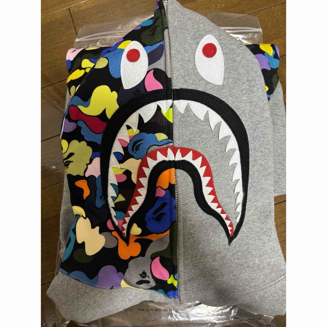 福袋セール 美 BAPE マルチカモ NYC ロゴ シャークパーカー