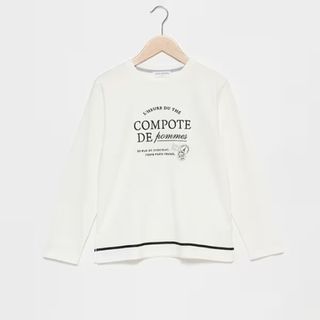 ポンポネット(pom ponette)のポンポネット新品新作タグ付きロゴベーシック長袖Tシャツ150(Tシャツ/カットソー)