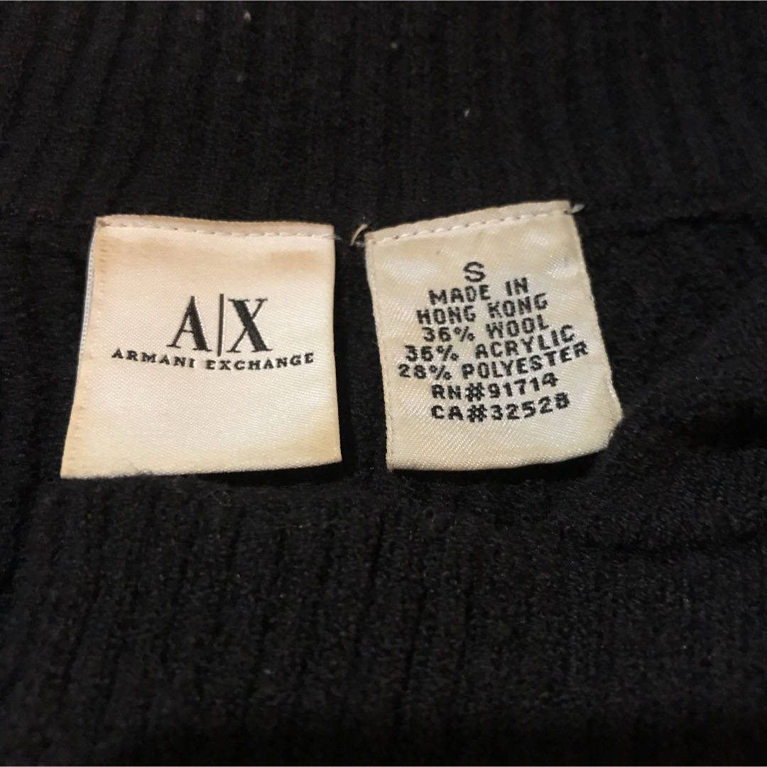 ARMANI EXCHANGE(アルマーニエクスチェンジ)のアルマーニエクスチェンジ　ニット　ブラック メンズのトップス(ニット/セーター)の商品写真