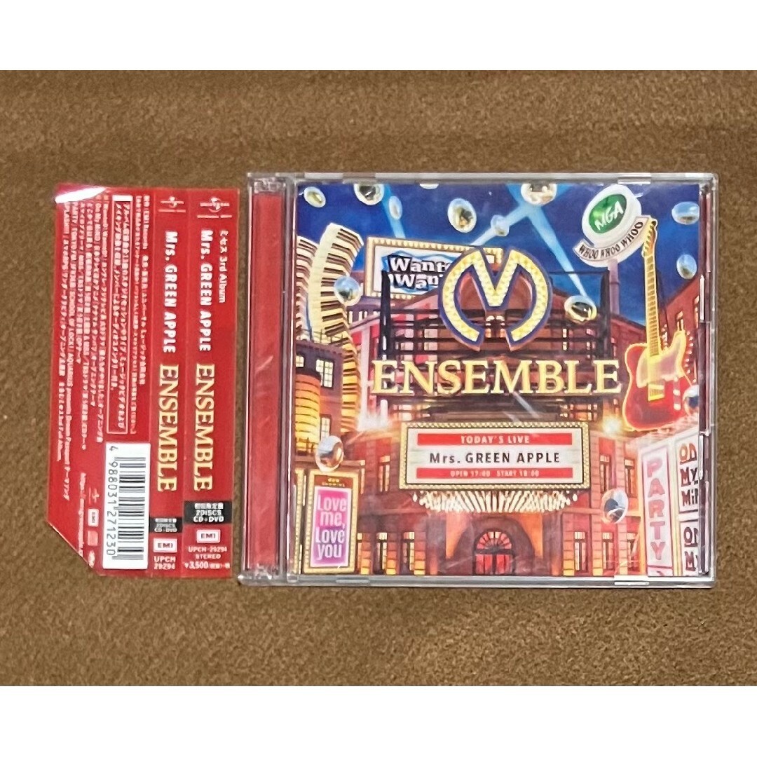 UNIVERSAL ENTERTAINMENT(ユニバーサルエンターテインメント)のMrs.GREEN APPLE ENSEMBLE（初回限定盤） CD DVD エンタメ/ホビーのCD(ポップス/ロック(邦楽))の商品写真