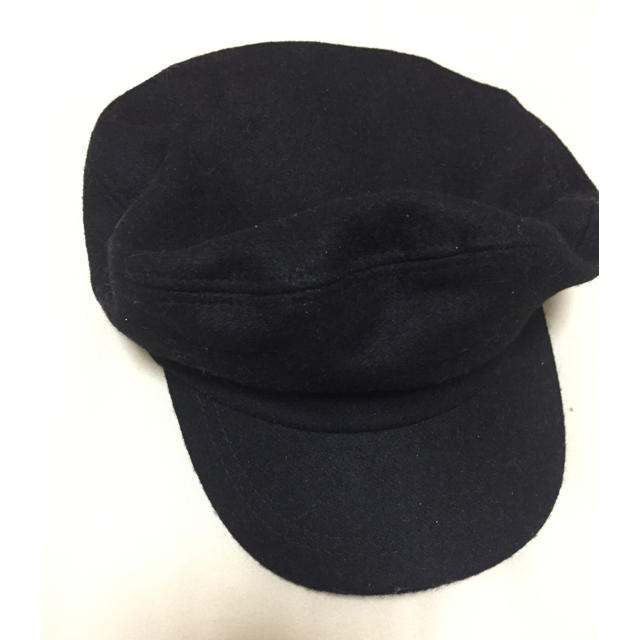 キャスケット 黒 レディースの帽子(キャスケット)の商品写真
