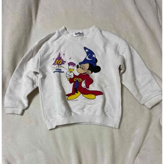 ディズニー(Disney)のミッキー　トレーナー　ホワイト　ディズニー(Tシャツ/カットソー)