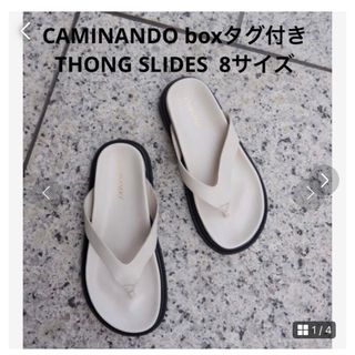 カミナンド(CAMINANDO)のCAMINANDOTHONG SLIDES トングスライド レザービーチサンダル(サンダル)