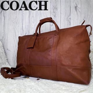 【貴重】COACH メンズボストンバッグ   大容量 キャンバス生地