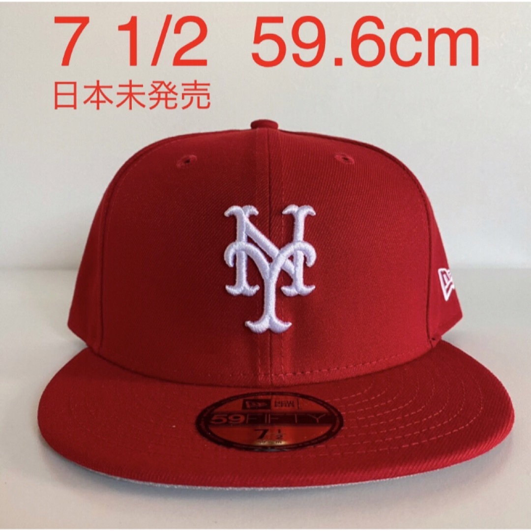 メッツ ツバ裏グレー ニューエラ レッドキャップ New Era Cap 1/2メンズ