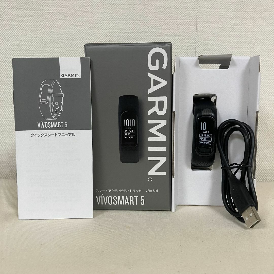 GARMIN(ガーミン)のGarmin vivosmart 5 Black S/Mサイズ スマホ/家電/カメラの美容/健康(その他)の商品写真