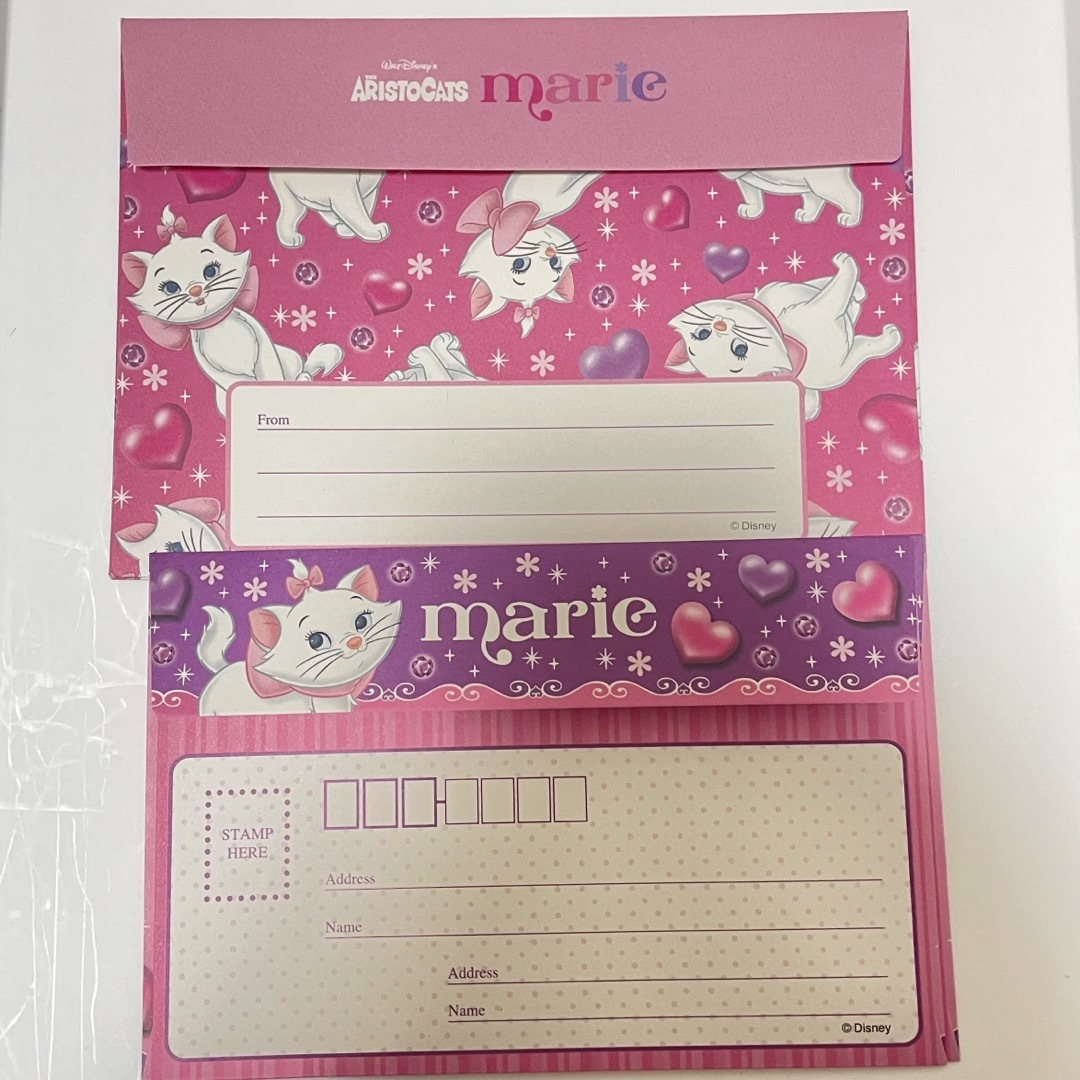 Disney(ディズニー)のARISTOCATS marie レター封筒 ハンドメイドの文具/ステーショナリー(カード/レター/ラッピング)の商品写真