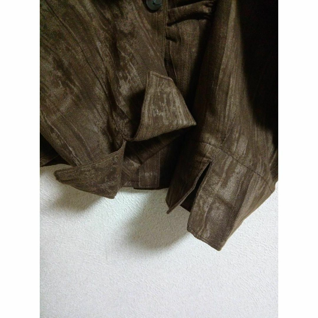 スエード風シャーリングシャツ レディースのトップス(シャツ/ブラウス(長袖/七分))の商品写真