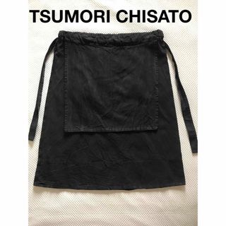 ツモリチサト(TSUMORI CHISATO)のTSUMORI CHISATO ツモリチサト★綿洗い★前ラップ付きスカ－ト(ひざ丈ワンピース)