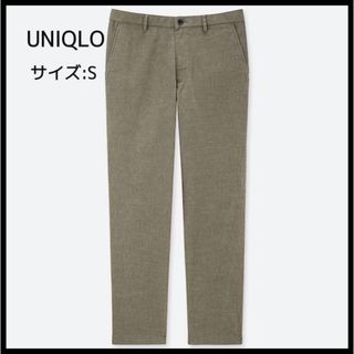 ユニクロ(UNIQLO)の【UNIQLO】コットンリネンイージーパンツ　S(ワークパンツ/カーゴパンツ)