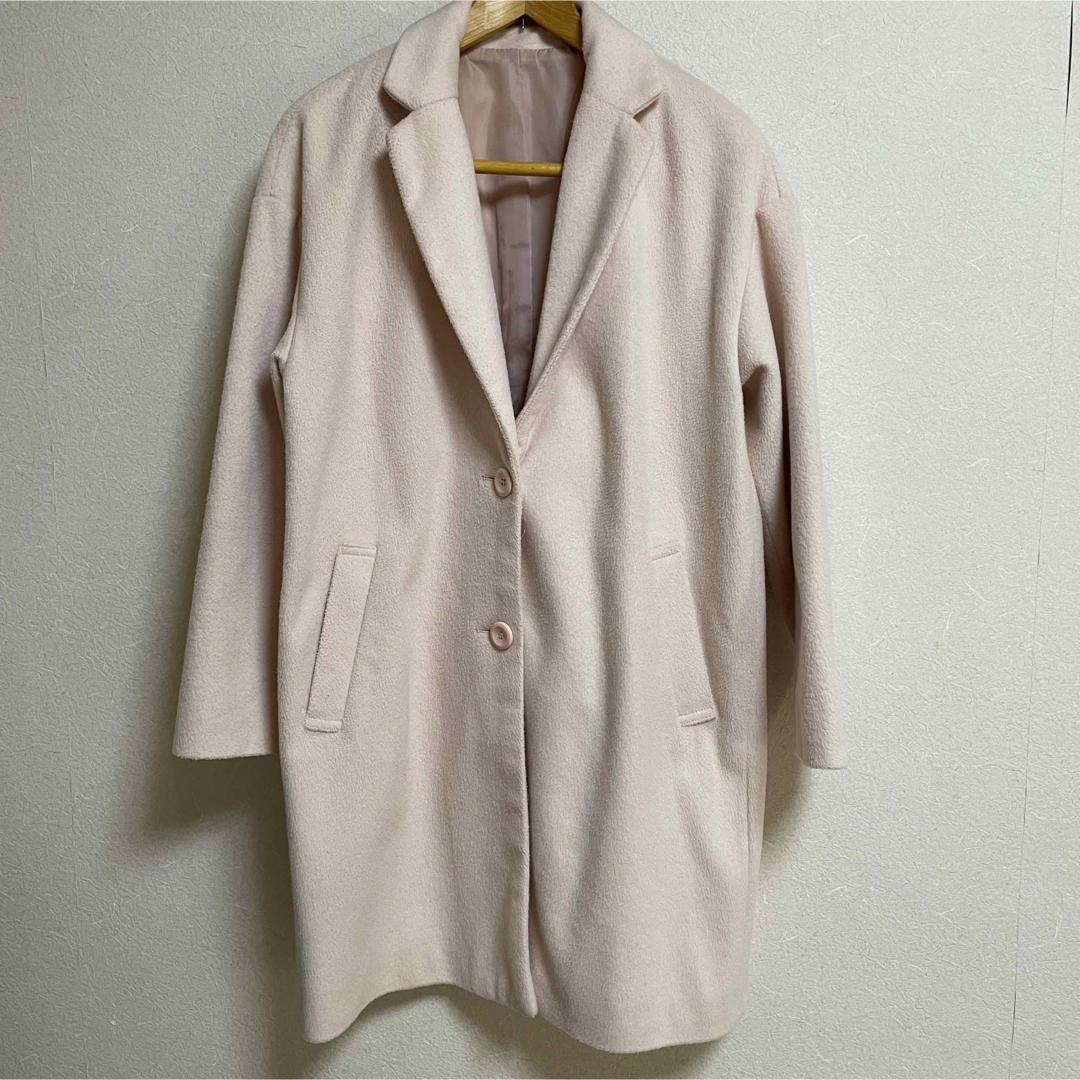 SPINNS(スピンズ)の★スピンズ　コート　薄いピンク色★ レディースのジャケット/アウター(チェスターコート)の商品写真