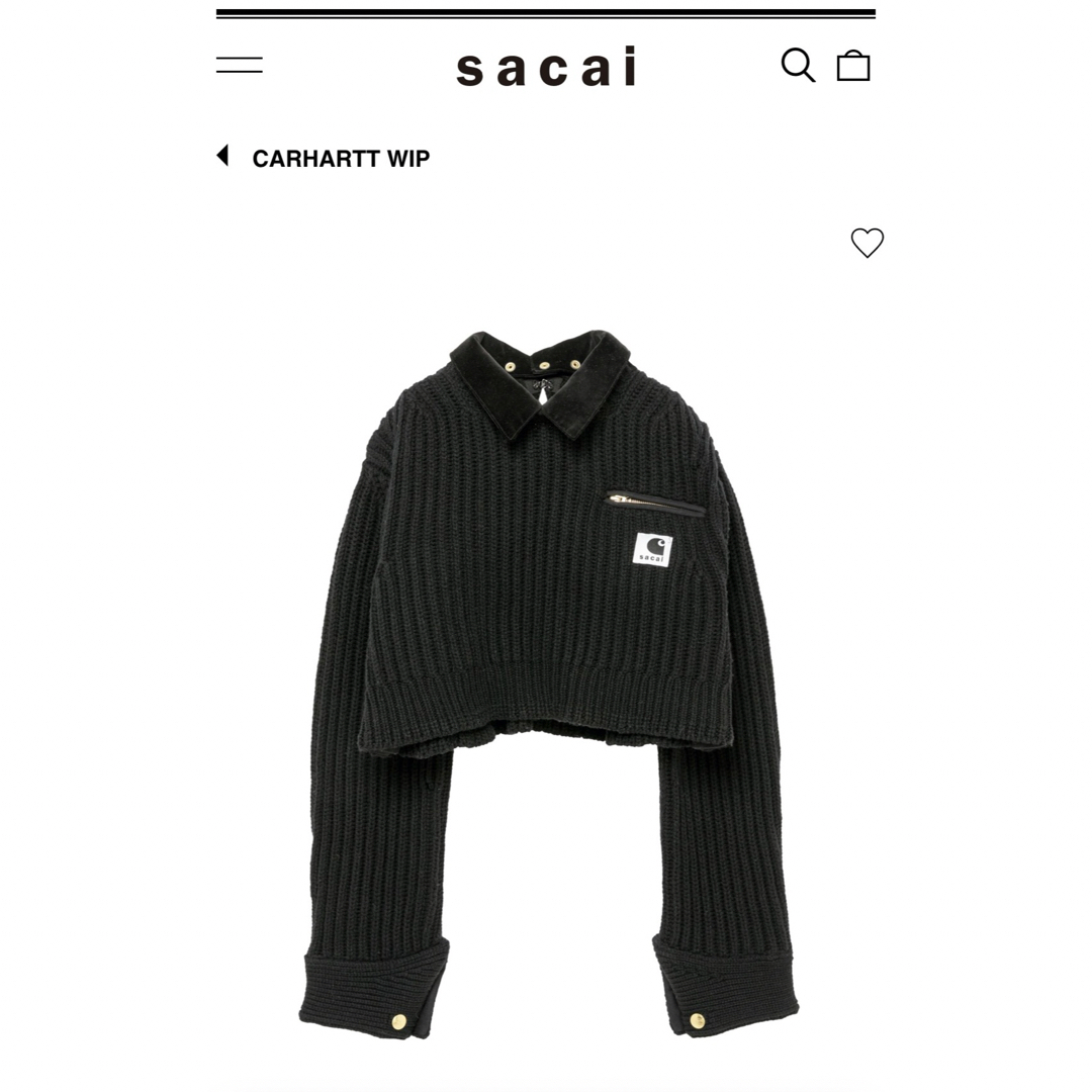 sacai(サカイ)のサカイ　カーハート　コラボ　ニット レディースのトップス(ニット/セーター)の商品写真