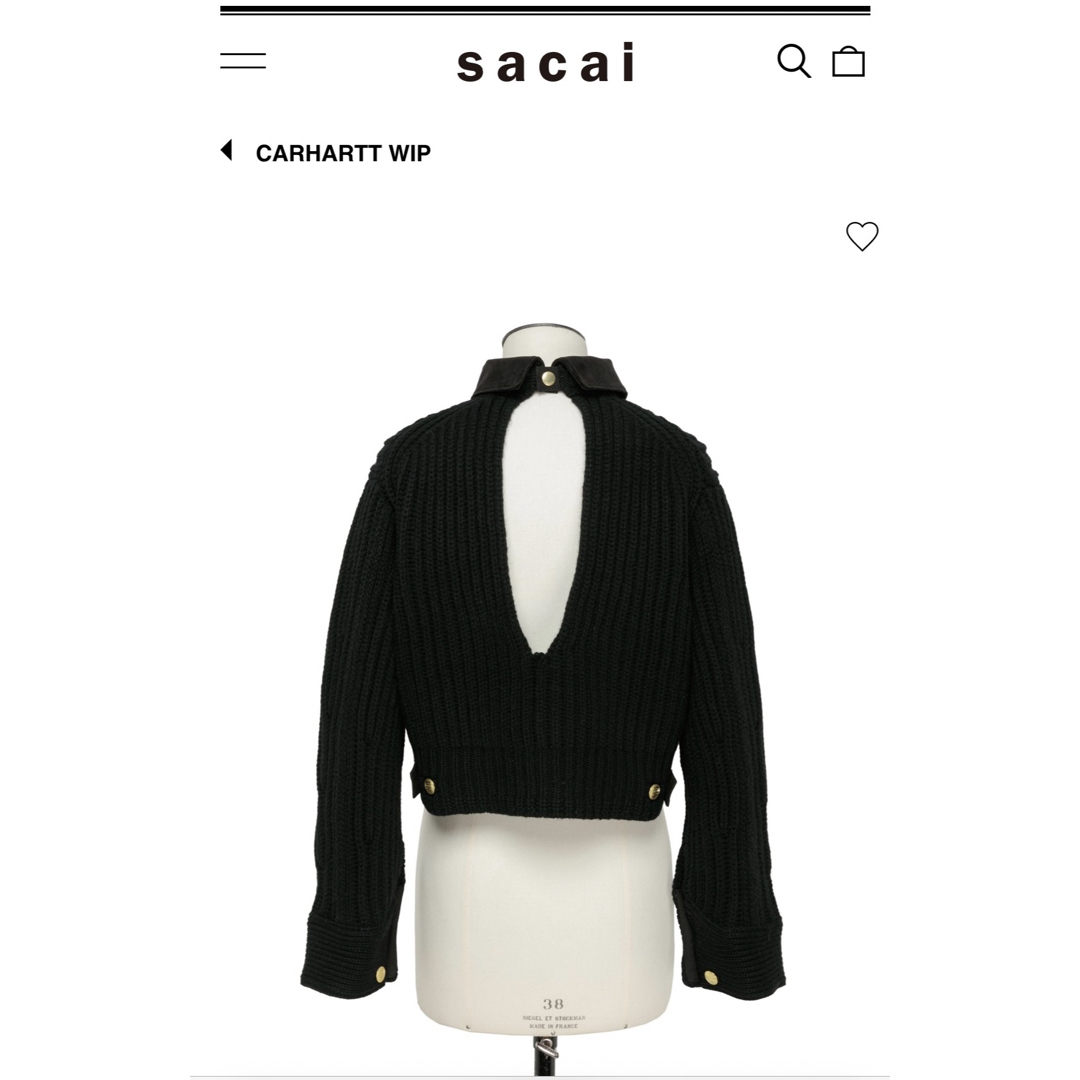 sacai(サカイ)のサカイ　カーハート　コラボ　ニット レディースのトップス(ニット/セーター)の商品写真