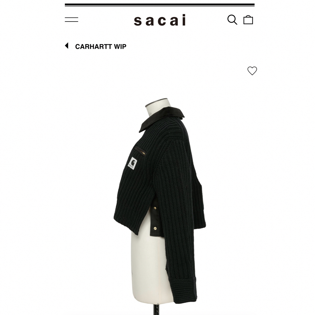 sacai(サカイ)のサカイ　カーハート　コラボ　ニット レディースのトップス(ニット/セーター)の商品写真