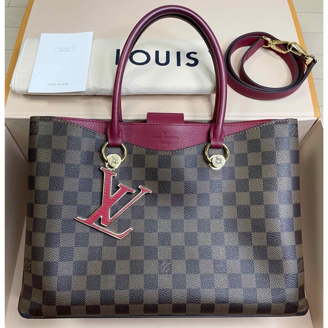 Louis Vuitton LV Riverside ダミエ ハンドバッグメインカラーローズ系