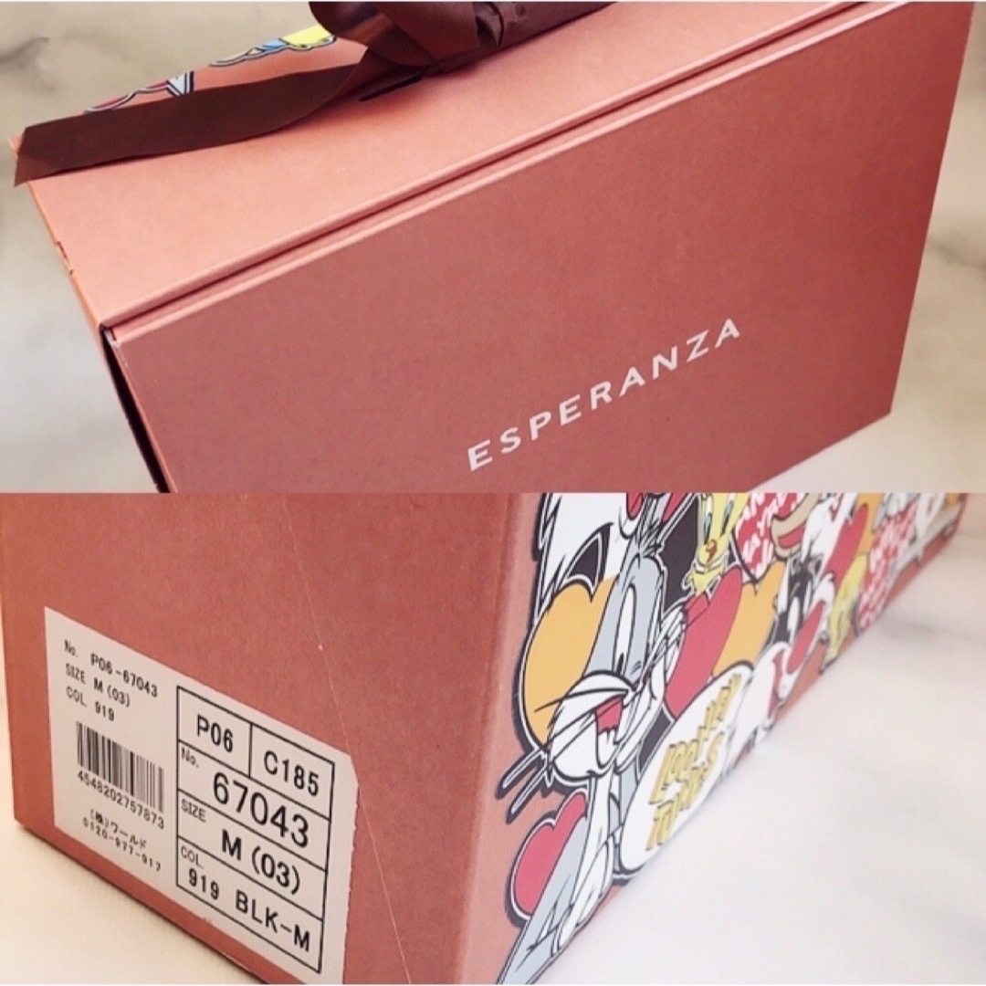 ESPERANZA(エスペランサ)の新品ESPERANZA♥厚底ラク盛りヒールショートブーツLOONEY TUNES レディースの靴/シューズ(ブーツ)の商品写真