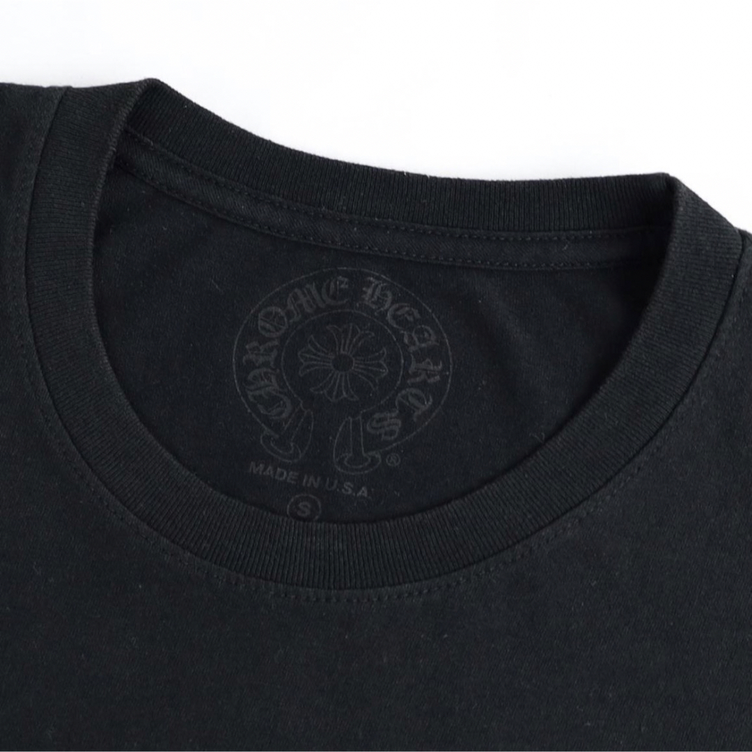 Chrome Hearts(クロムハーツ)のクロムハーツ コットン Tシャツ サイズS ブラック バックプリント メンズのトップス(Tシャツ/カットソー(半袖/袖なし))の商品写真