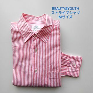 ビューティアンドユースユナイテッドアローズ(BEAUTY&YOUTH UNITED ARROWS)のBEAUTY&YOUTH★ロンドンストライプシャツ★USED★M★(シャツ)