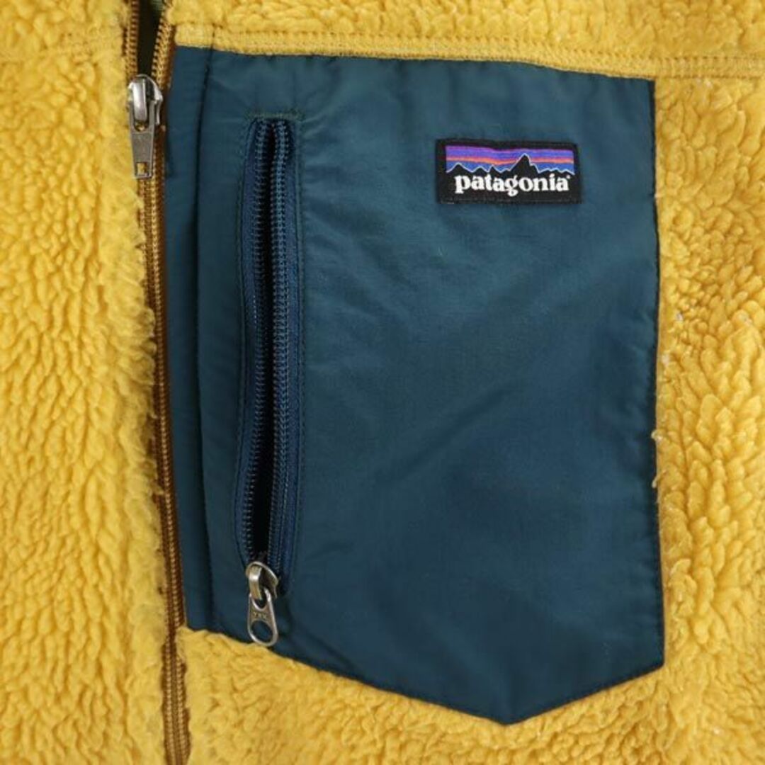 patagonia(パタゴニア)のパタゴニア レトロカーディガン フリース ベスト M イエロー系 patagonia アウトドア メンズ 古着 【231231】 メンズのトップス(ベスト)の商品写真