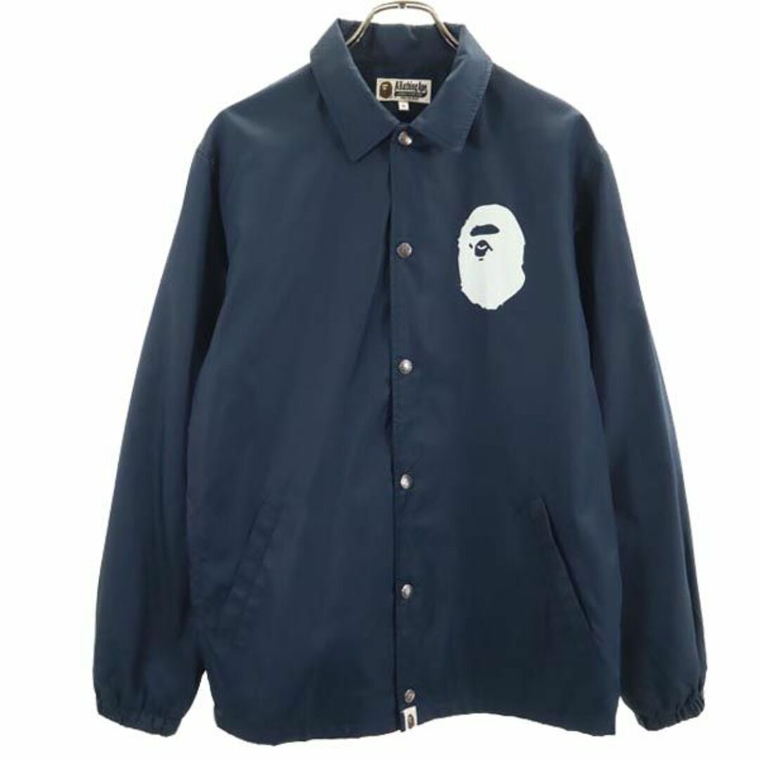 アベイシングエイプ コーチジャケット M ネイビー A BATHING APE メンズ  【231231】ネイビー商品番号