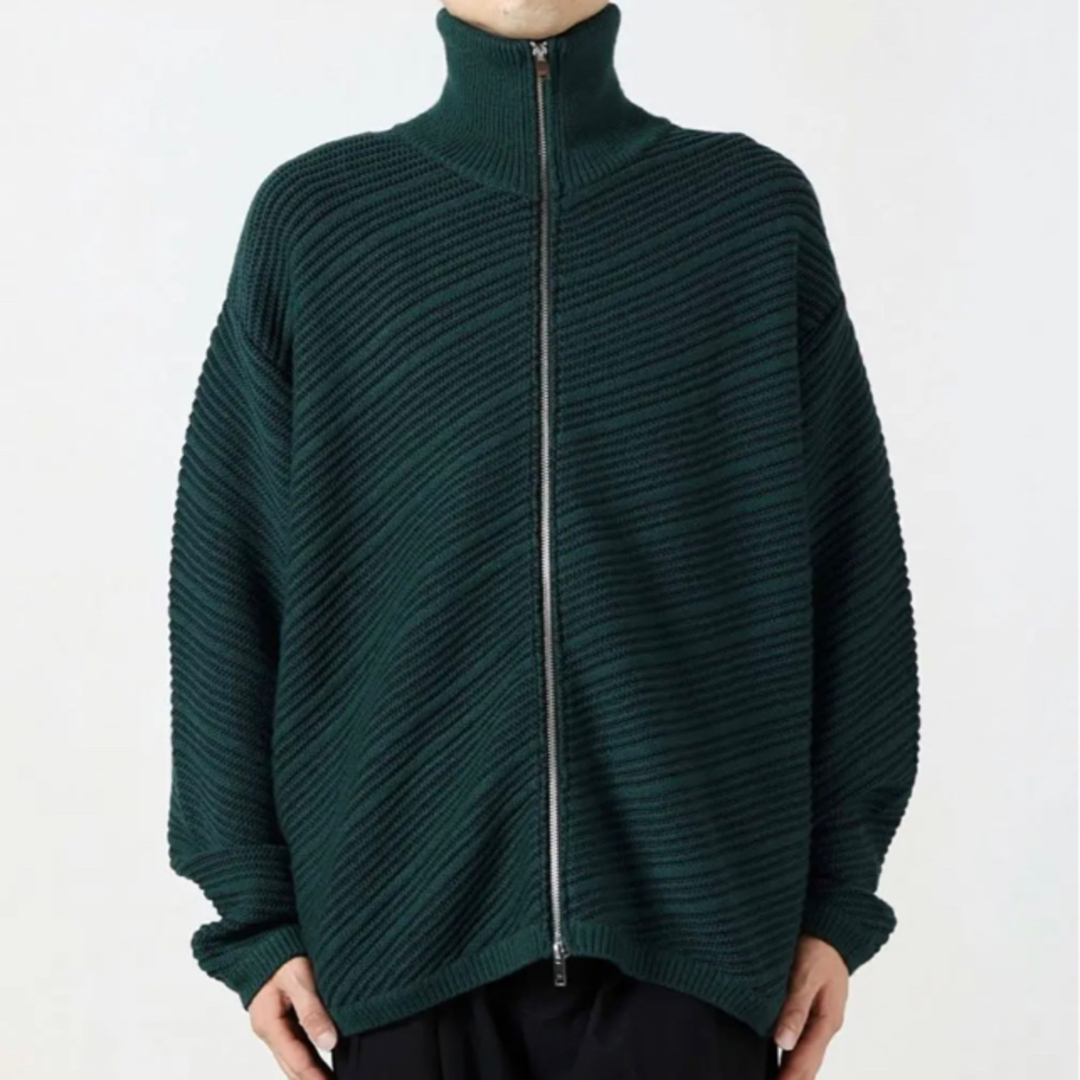 素材ウール100%最終値下げ YOKE 23aw Bias Border Drivers Knit