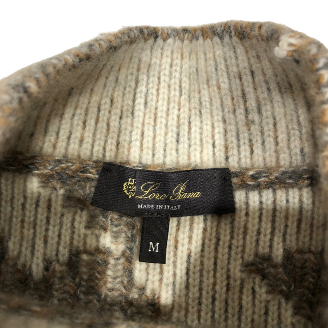 本当に信頼出来る店 Loro Piana ハウンドトゥースカシミヤニット ロロピアーナ ニット/セーター