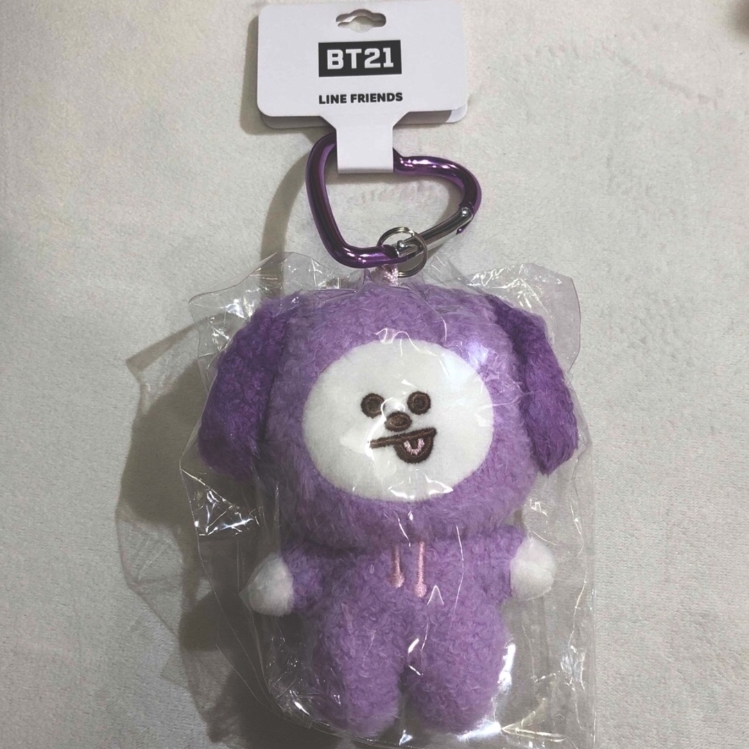 BT21(ビーティーイシビル)のBT21 パープル Purple マスコット チミー CHIMMY マスコット エンタメ/ホビーのおもちゃ/ぬいぐるみ(キャラクターグッズ)の商品写真