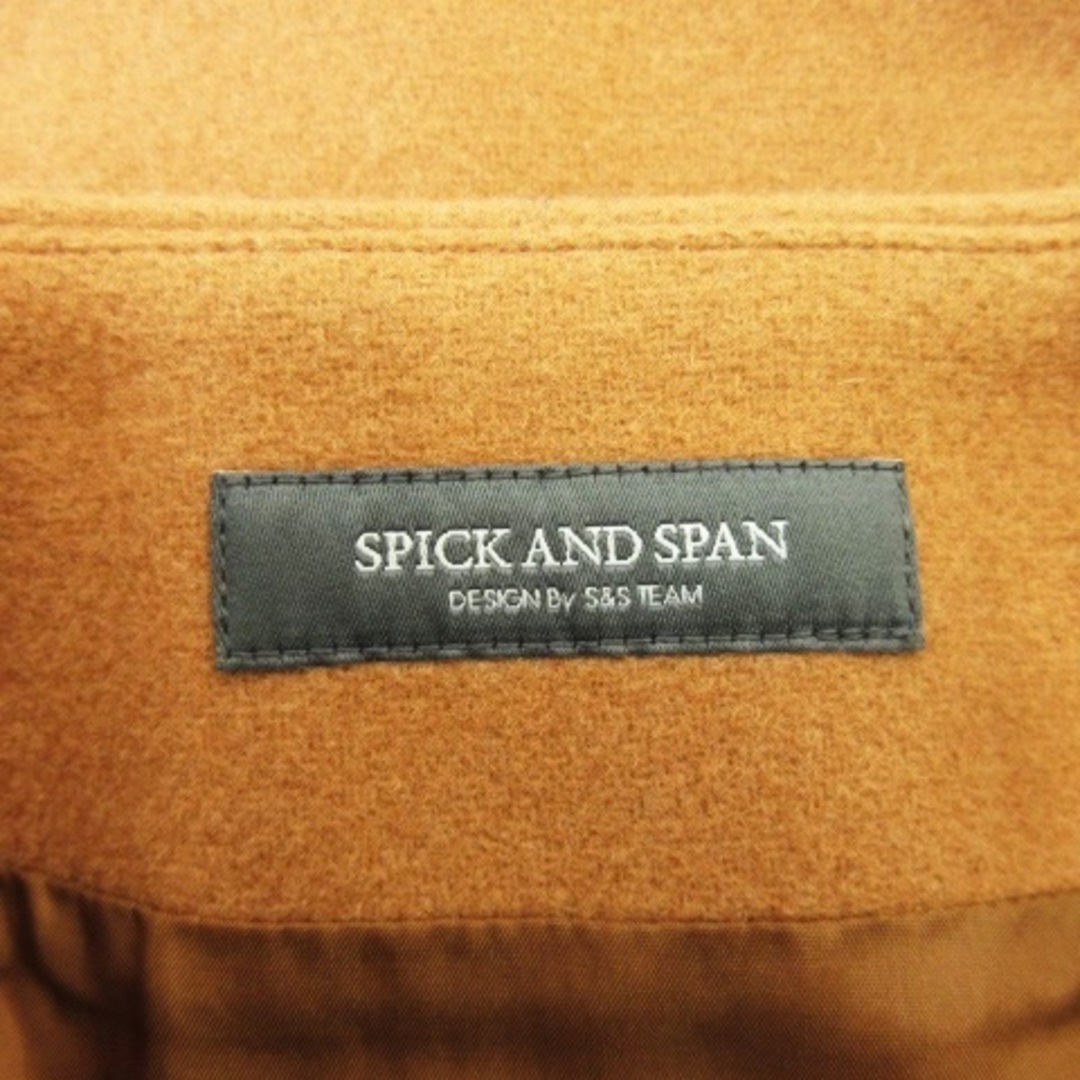 Spick & Span(スピックアンドスパン)のスピック&スパン カート ラップ タイト ミニ ウール 厚手 防寒 38 茶 レディースのスカート(ミニスカート)の商品写真