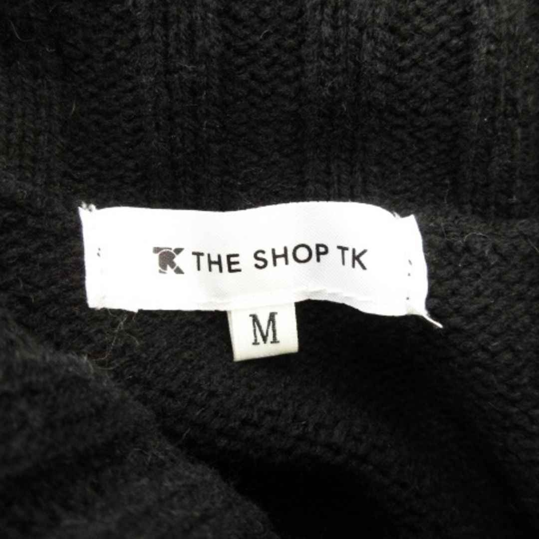THE SHOP TK(ザショップティーケー)のザショップ TK ニット セーター タートルネック 長袖 ケーブル編み M 黒 レディースのトップス(ニット/セーター)の商品写真