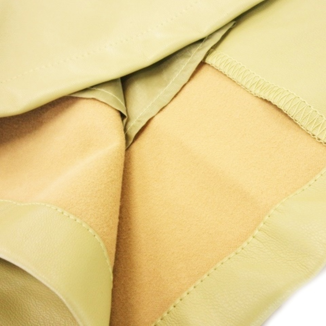 KBF(ケービーエフ)のKBF × グリーンパークス ジャンパースカート レザー ロング F 黄 レディースのスカート(ロングスカート)の商品写真