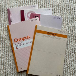 コクヨ(コクヨ)の【新品未使用】campus ノート初代〜5代目　セット(ノート/メモ帳/ふせん)