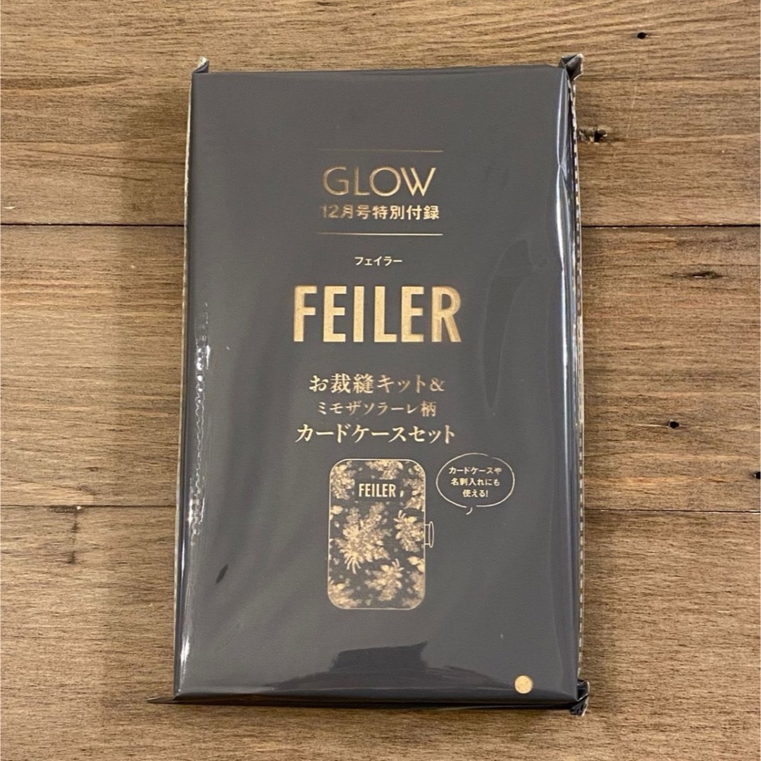 FEILER(フェイラー)のFEILER フェイラー お裁縫キット＆ミモザソラーレ柄 カードケース セット エンタメ/ホビーの雑誌(ファッション)の商品写真