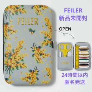 フェイラー(FEILER)のFEILER フェイラー お裁縫キット＆ミモザソラーレ柄 カードケース セット(ファッション)