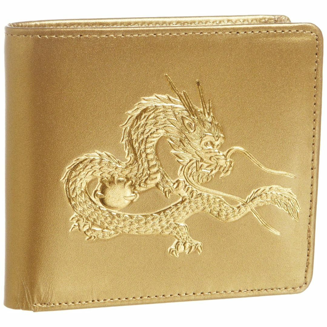 バッグ色: ゴールド[ティサンド] 財布 日本製 皇帝龍22金箔使用 64269