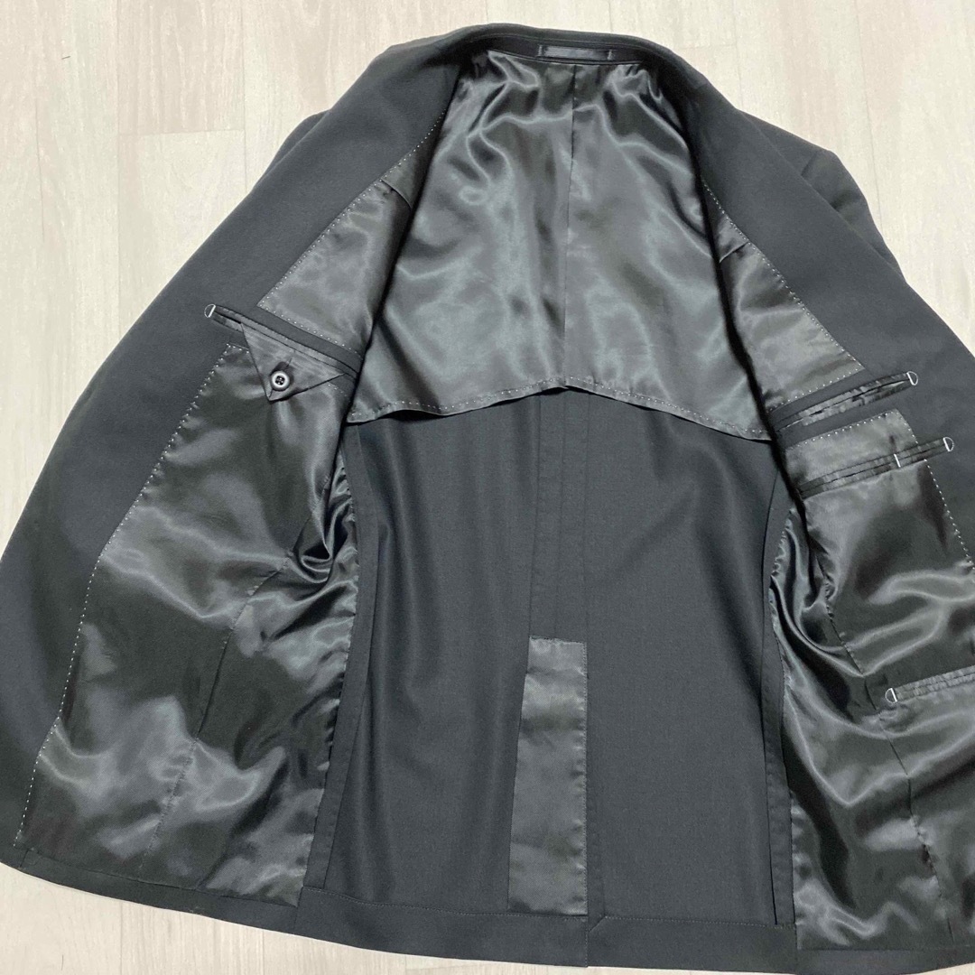 男子　スーツ　170 ブラック キッズ/ベビー/マタニティのキッズ服男の子用(90cm~)(ドレス/フォーマル)の商品写真